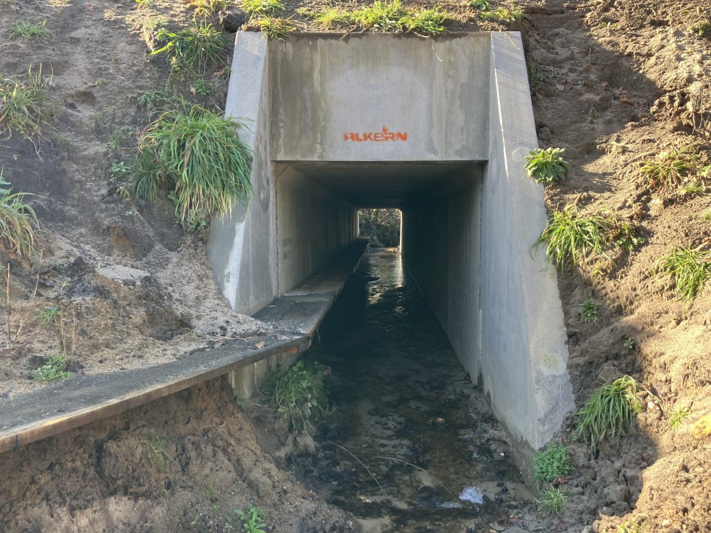 Passage à faune sous la route départementale - Roy Travaux assure une continuité écologique